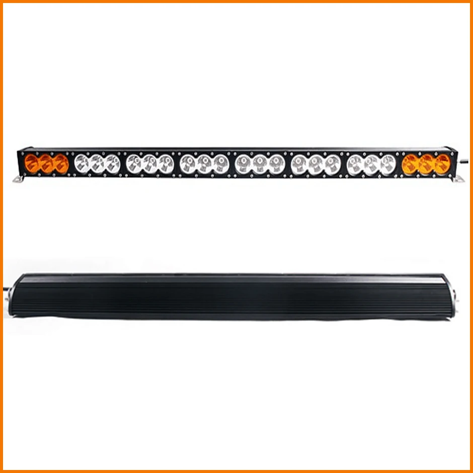 43 Inch Single Row 240w Amber / White Led Light Bar Super Slim 4x4
