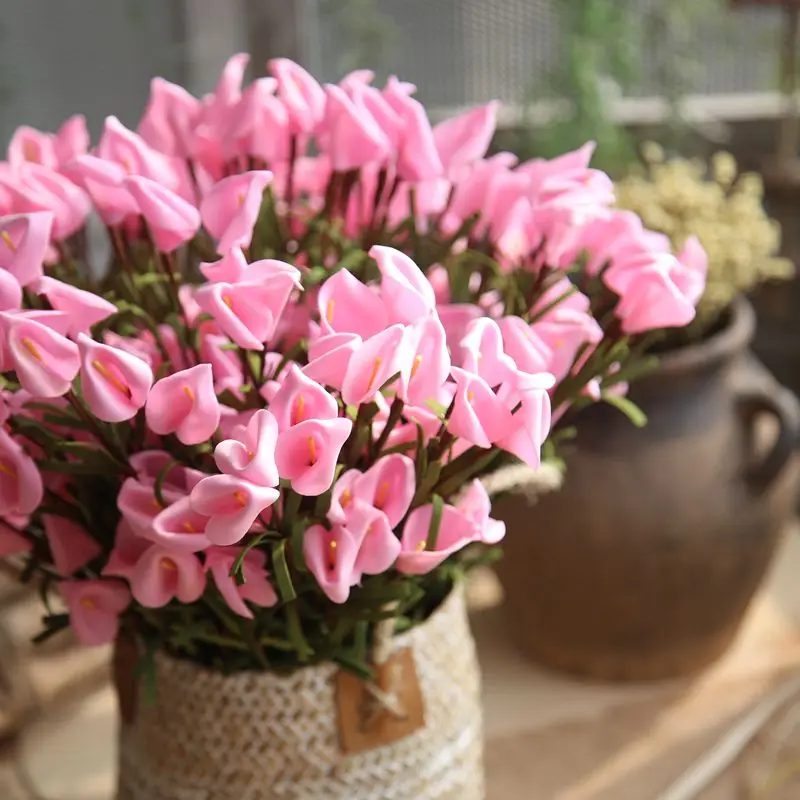 Pe Pastoral Calla Lily Artificial Flower Manufacturer Home Decoration