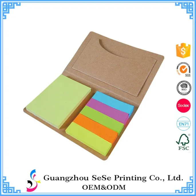 Custom Printed Sticky Notepads Writing Pad Sticky Notepad Flip Note Pad