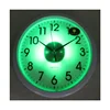 Light sensor wall clock/Light in the Dark clock/office round wall clock