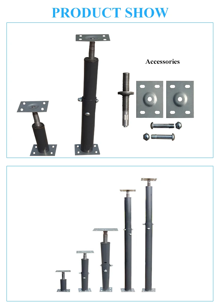 Adjustable Screw Jack Base Post With Plate Buy Adjustable Screw Jack