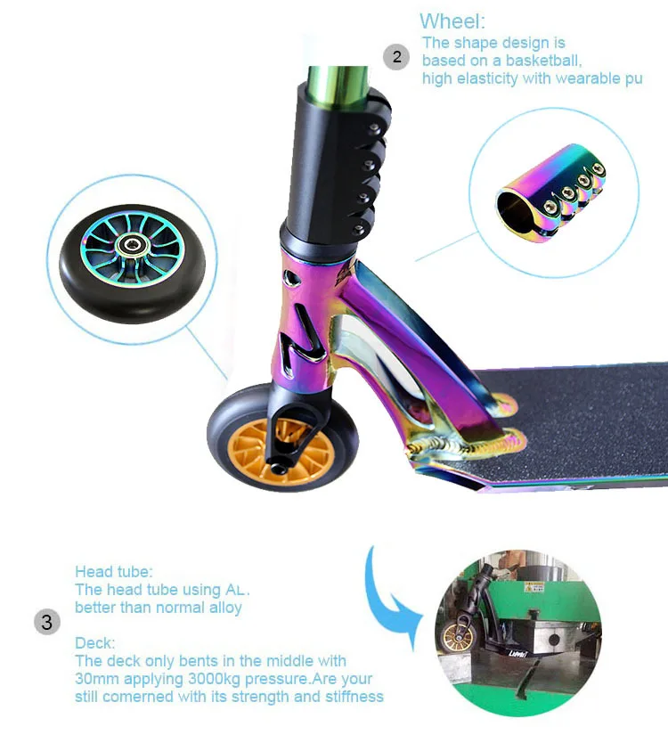 Neo Chrome Pro Scooter Rainbow Adult Scooters For Sale Freestyle Hic