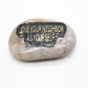 New arrival amazon top selling 2019 engraving 5cm-7cm black stone crafts promotional stone gifts