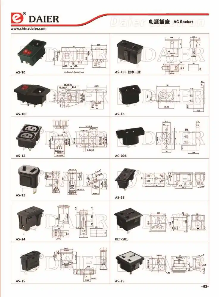 electrical outlet components