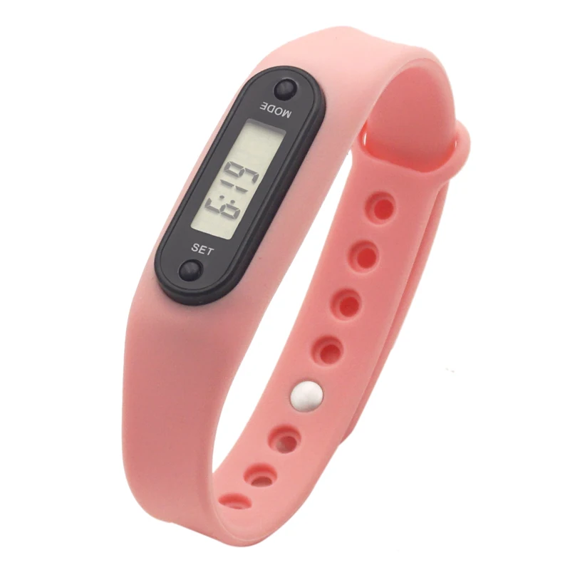 Low Cost Pedometers Lcd Digital Step Meter Pedometer Bracelet With