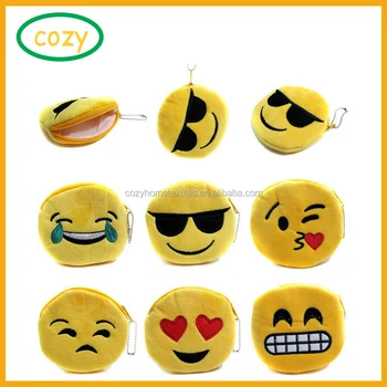 smiley coin pouch