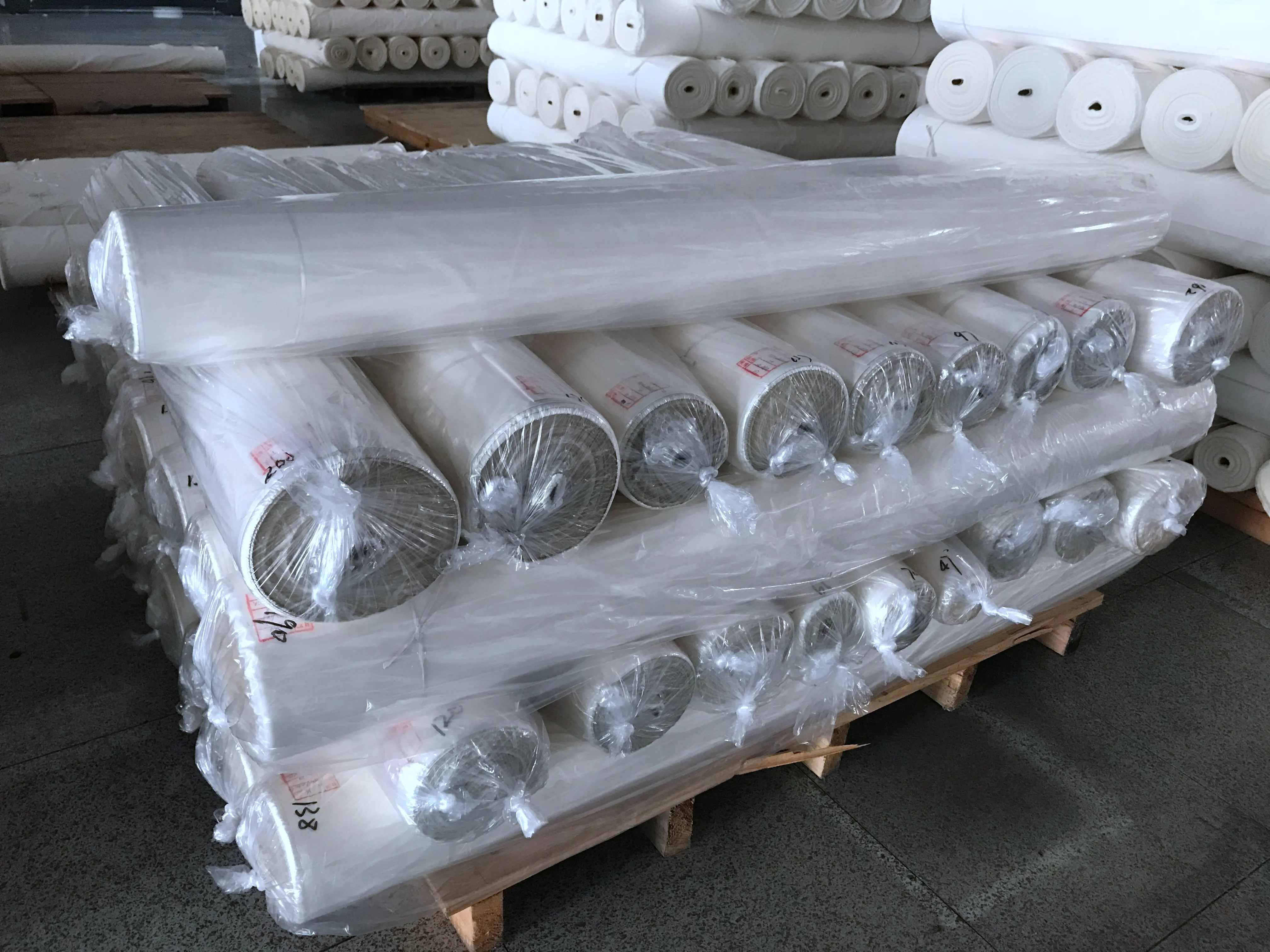 Nylon Cotton Blend Weft Stretch Interwoven Mixed Weave Grey Fabric Greige For Outerwear Stripe