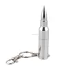 New Hot cheapest price Stainless steel 4GB 8GB 16GB 32 GB keychain Bullet Shape usb flash drive silver