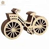 10PCS Wooden Bicycle Bike Cutout Veneers Slices Crafts Embellishment