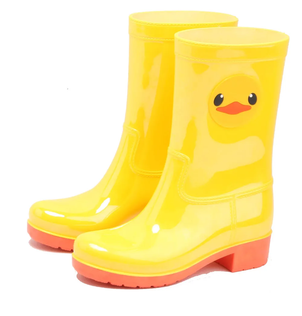 yellow rubber duck rain boots