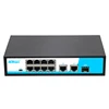 AT30W 8 Ports PoE switch + 2 Gigabit Uplink ethernet ports+ 1 SFP Port with RJ45 supply power in remote distance for IP camera
