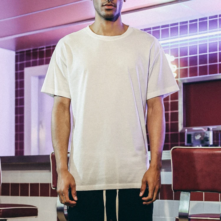 split hem t shirt men