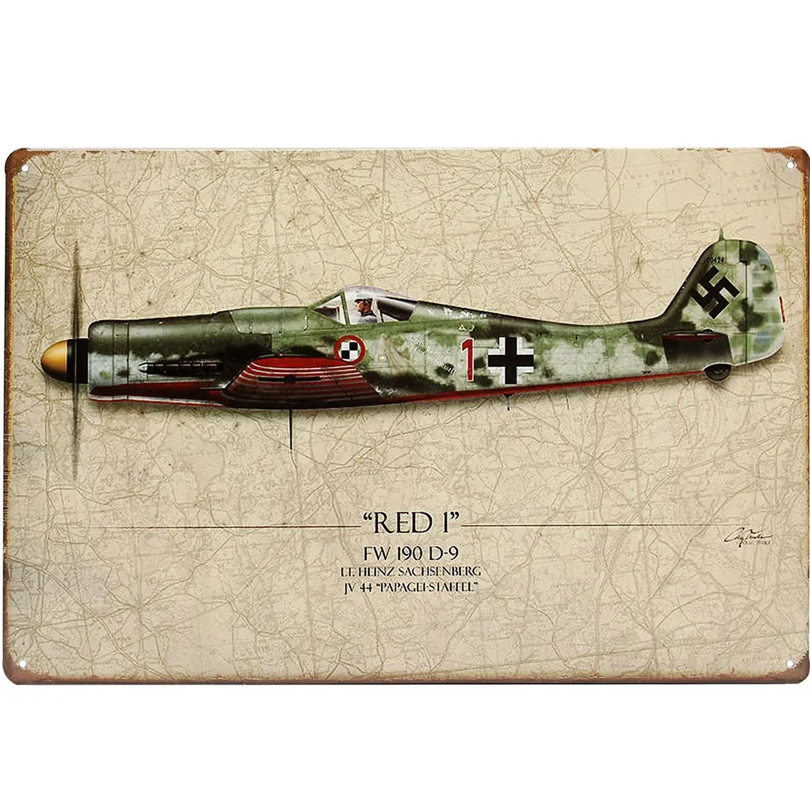 20x30cm World War Vintage Military Battle Plane Sheet Metal Drawing Decor Wall Art Plaques Signs / . : . World War Vintage Military Battle Plane Sheet Metal Drawing . . . . Specificat