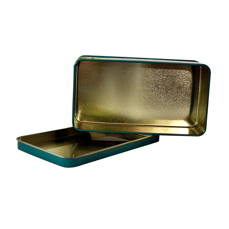 Wholesale rectangle metal bulk tea leaf tin box cookie container