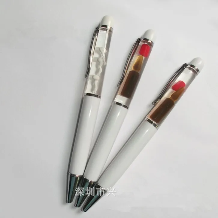 Promotional Promotional Floating Pen With 2d/3d Objects Inside,Liquid