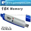 USB Temperature datalogger w/ LCD display 16K memory Made in Taiwan