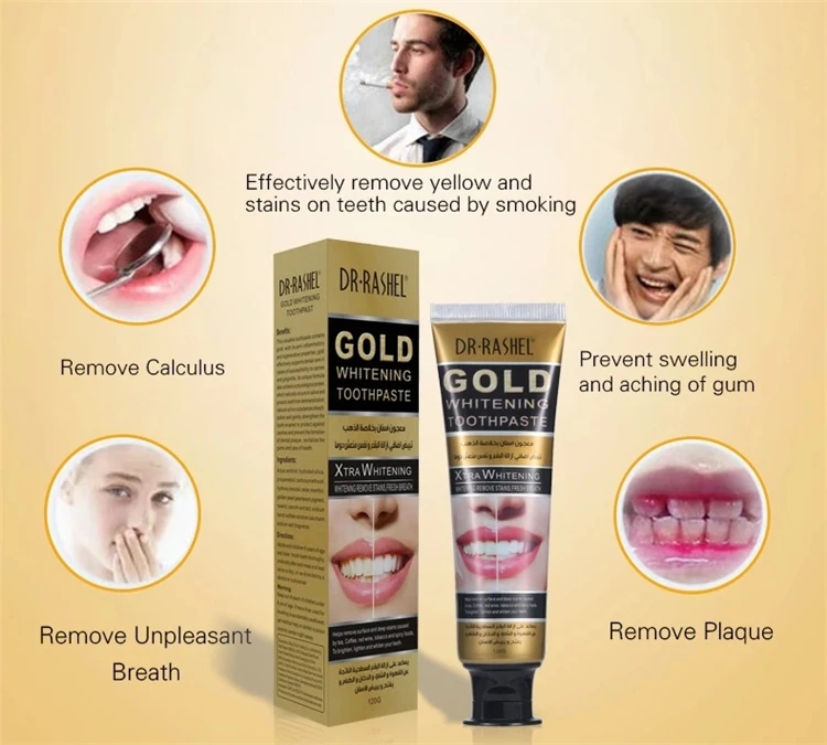 dr rashel gold whitening toothpaste