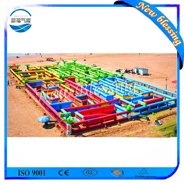 Inflatable obstacle course inflatable maze, infltable maze game for kids and adults