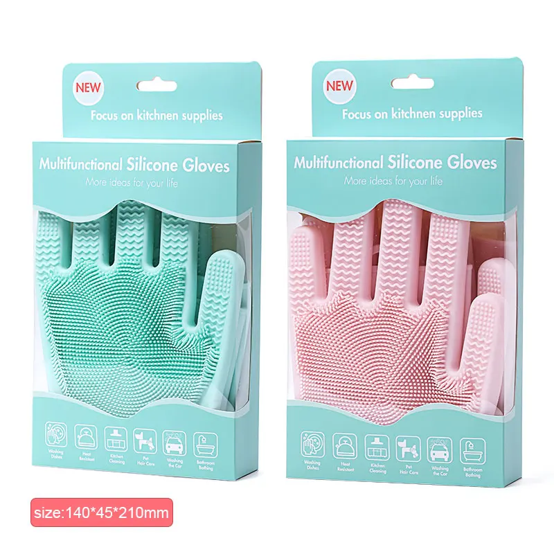 Silicone Scrubber Gloves, Silicone Magic Glove, Silicone Dish Washing Gloves