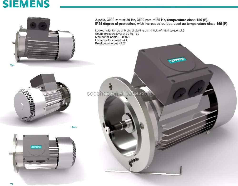 Siemens 5 5kw 3 Phase Electric Motor For Belt Conveyor Machine Siemens 5 5kw 3 Phase Electric Motor For Belt Conveyor Machine