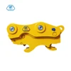 backhoe excavator tilt rotating quick change hitch coupler