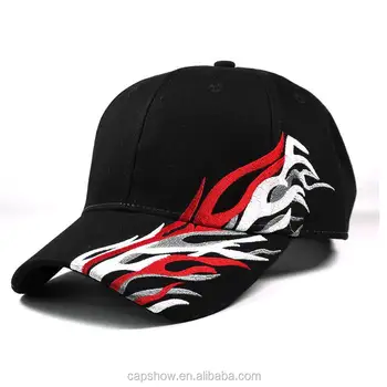 flame baseball cap