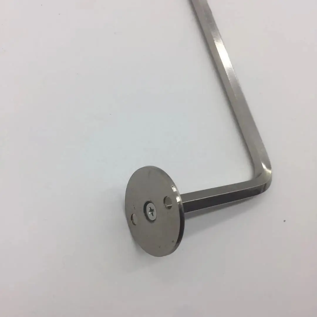 Door Hinge Portable Freestanding Wrought Iron Bath Towel Rack Single