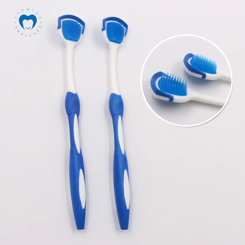 Scraper On Head Back China Soft Bristle Tongue Cleaner Toothbrush - Buy ...