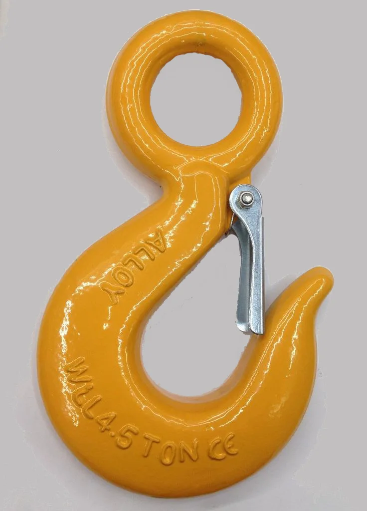 Lifting Steel Eye Slip Hook With Safety Latches Galvanized Hook Buy