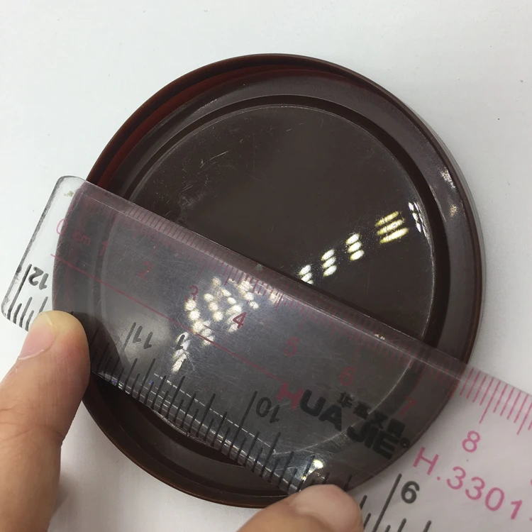 300 Size 76mm Inner Diameter 78mm Outer Diameter Chocolate Color Plastic Lid For Paper Can