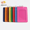 Custom PU Leather Promotion Items Rigid Black Card Holders