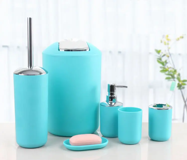 Supply High Quality Bathroom Accessories Set With Trash Can,Toilet