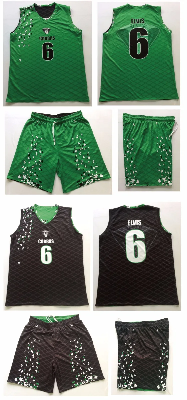 Oem Kustom Terbaru Usa Sublimasi Basket Reversibel SeragamMurah