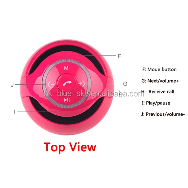 2018 top selling made in China factory ball shape mini speaker with LED light