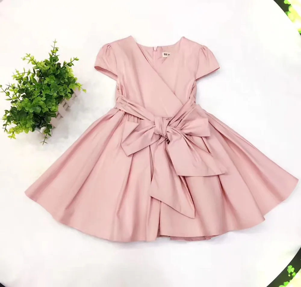 17 Big Bow Casual Dress Philippines Party Summer Frock Design V Collar Children Wear Baby Girls Dresses Buy Girl Party Wear Western Dress Baby Girl Fairy Dress Child Baby Dress Model Product On