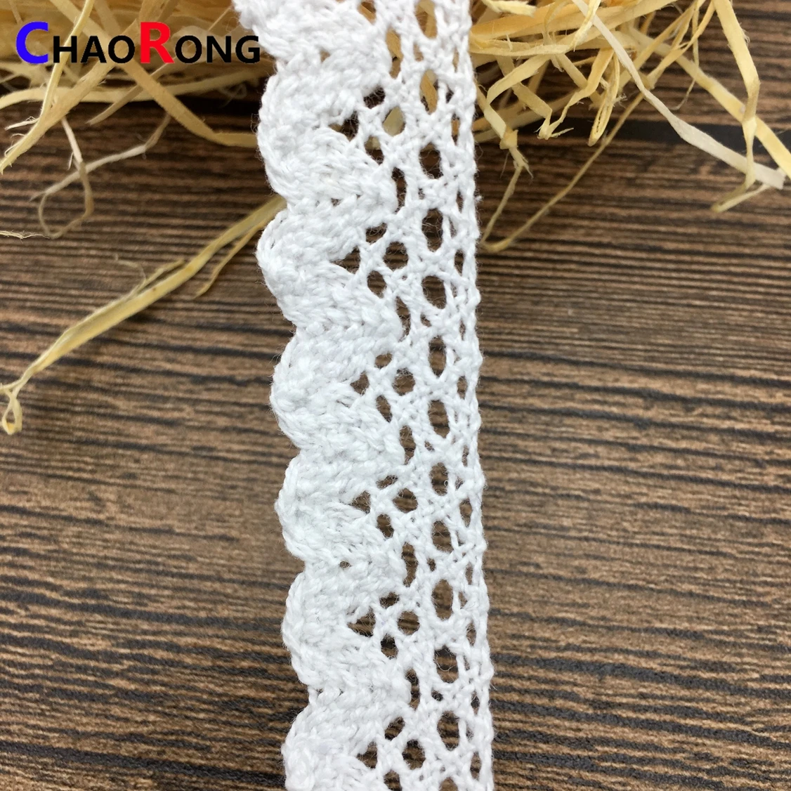 Crct4070 2.0cm Fashion Latest Dubai White Crochet Guipure Lace For