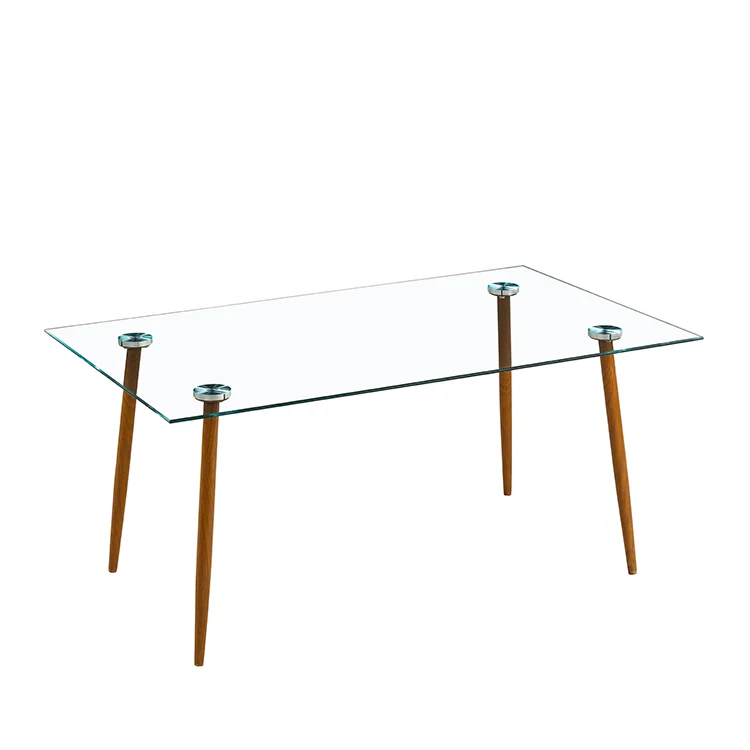 Modern Artistic Simple Design Rectangular Glass Table