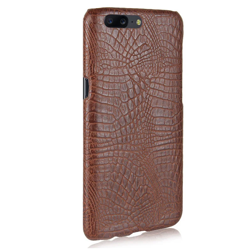 Cell phone cover Crocodile pattern Leather case For Oneplus 5T PC cover