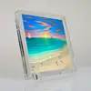 Clear acrylic greeting card frame with recess to fit greeting card in centre