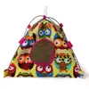 Wholesale Colorful Pet House Canvas Parrot Warm Cave Bird Accessories Hamster Hanging Tent
