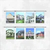 Wall mounted rod Hook on magnetic clear photo document A4 acrylic sign poster holder Display systems