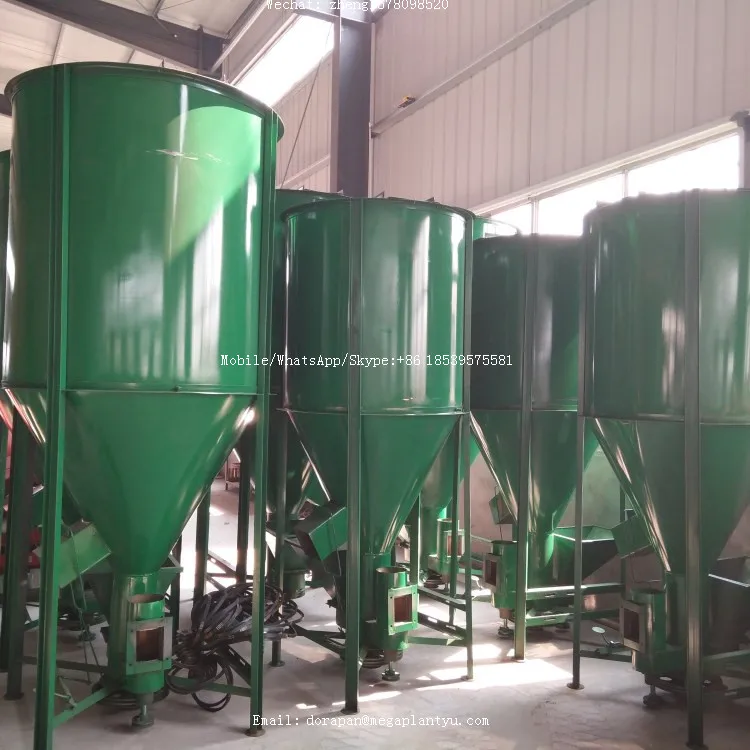 Both Electric And Tractor Pto Powered Feed Mixer Grinder 1.5m3 Vertical