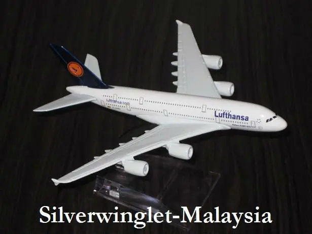 lufthansa airbus a380-800 diecast aircraft scale model