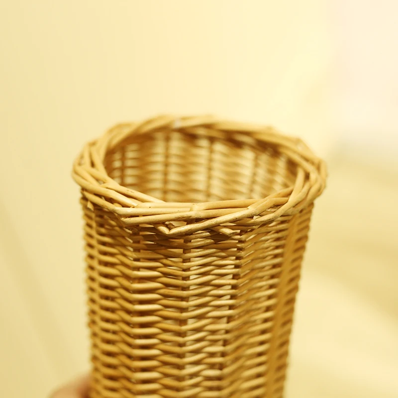 High Quality Cheap Empty Flower High Roll Wicker Stackable Storage