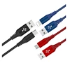 Nylon Flash Charging cable Data cable Applicable to 8 lightning IOS Android TYPE-C Mobile Phone Data Cable