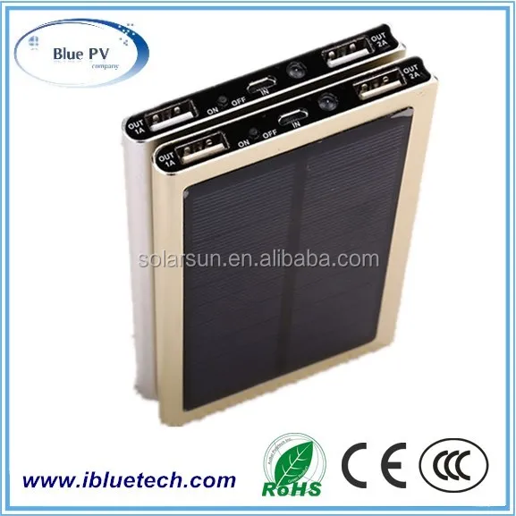 Solar mobile phone power wholesale power bank charge treasure custom Polymer ultra solar charging treasure