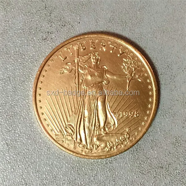 Gold Plated Tungsten Coins Buy Fake Gold Coins,Plain Gold Coins,Gold Replica Coins Product on
