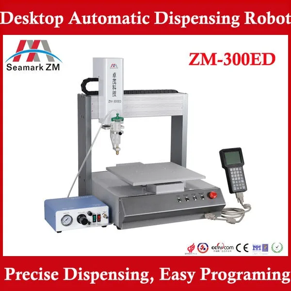 smt automatic pvc dispenser machine ZM-300ED glue dispensing machine  