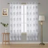 New Solid Sheer Window Curtains Metal Eyelet Voile Panel