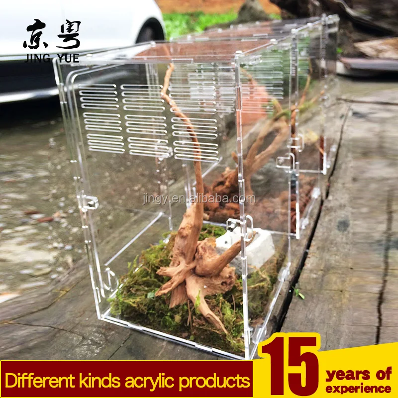 Custom Clear Pet Supplies Pmma Plexiglass Acrylic Pet Reptile Terrarium ...